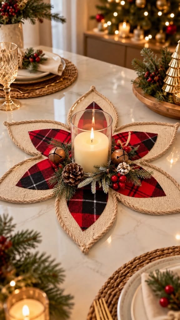 Christmas floral centrepiece