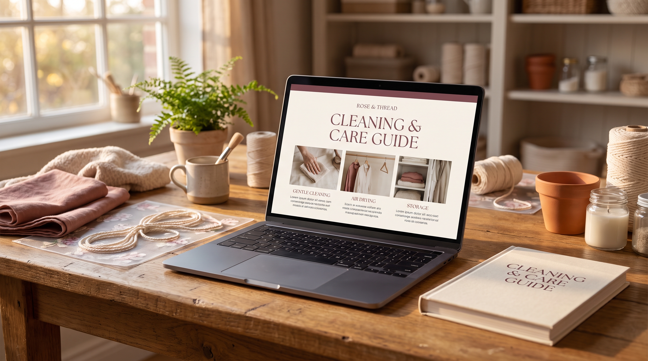 CLEANING & CARE GUIDE — English bonus guide cover